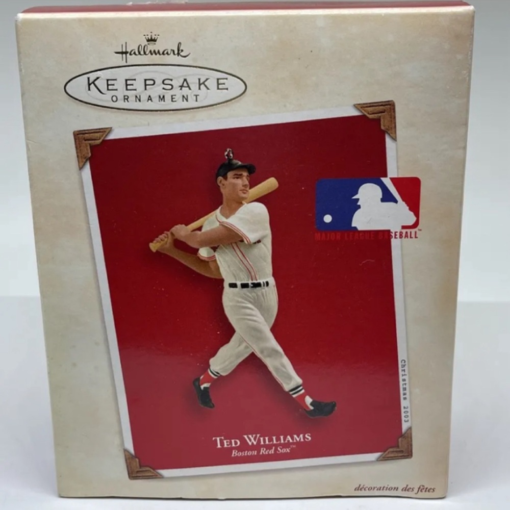 Hallmark Keepsake Ornament Ted Williams MLB Boston Red Sox 2003